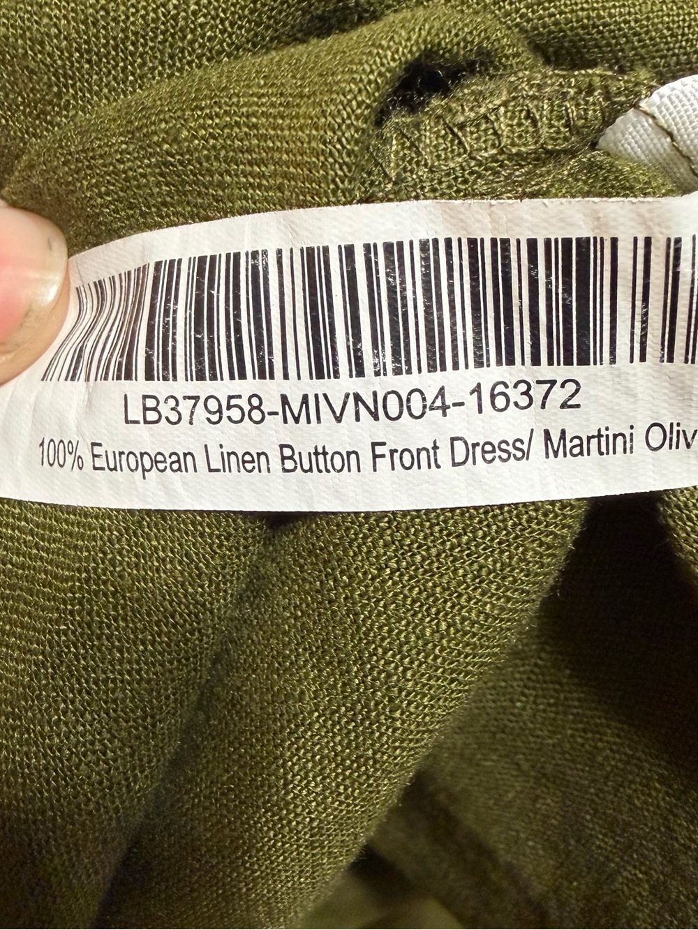 Quince 100% European Linen Button Front Dress ✨ size L - Picture 4 of 8